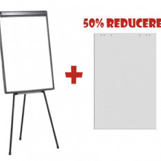 FLIPCHART MAGNETIC 70x100 cm + HARTIE FLIPCHART 70x100 cm, 20 coli/top