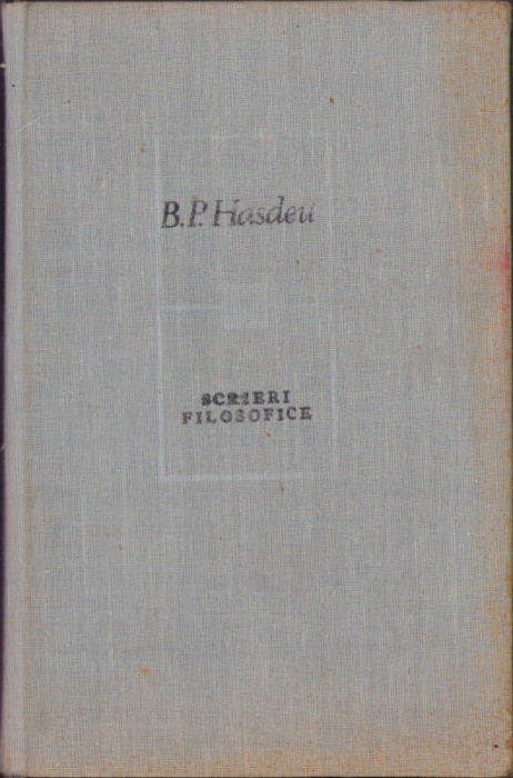 HST C1495 Scrieri filosofice 1985 Hașdeu