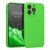 Cumpara ieftin Husa Kwmobile pentru Apple iPhone 13 Pro, Silicon, Verde, 59360.159
