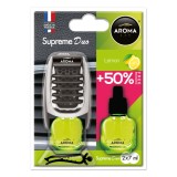 Odorizant auto Aroma Car Aroma Supreme DUO Lemon, pentru grila de ventilatie orizontala si verticala, intensitate reglabila, parfum de lunga durata