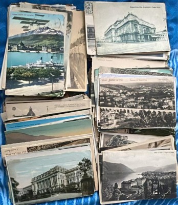 Lot cărți poștale străine din perioada interbelică, aprox. 220 buc, stare foarte bună foto