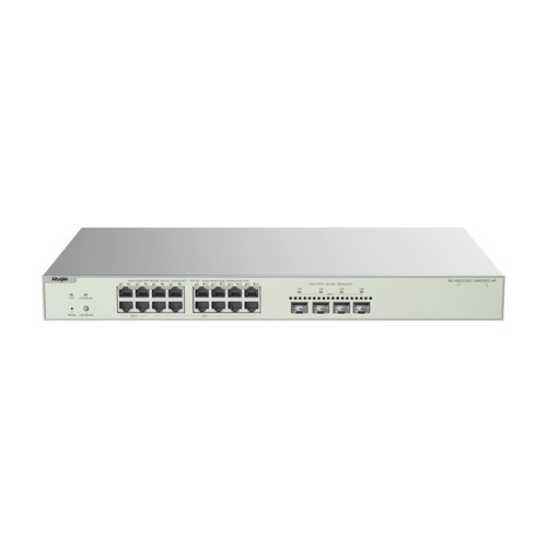 Switch L2+, 12 x RJ45 2.5G PoE+, 4 x RJ45 2.5G Hi-PoE, 4 x SFP+ 10G, Cloud Management, 1U - Ruijie RG-NBS3300-16MG4XS-HP SafetyGuard Surveillance