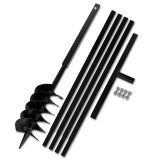 Cumpara ieftin Burghiu de sol cu maner 150 mm cu tub prelungitor 5 m, otel