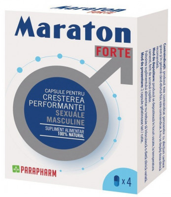 Capsule pentru Cresterea Performantei Sexuale Maraton Forte 4 buc foto