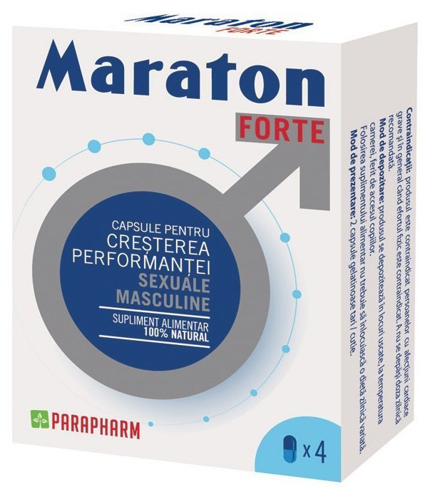 Capsule pentru Cresterea Performantei Sexuale Maraton Forte 4 buc