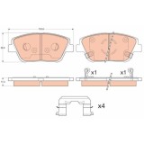 TRW set placute frana, frana disc