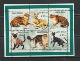 Guinea Bissau 2001 - Pisici S/S 1v MNH, Nestampilat