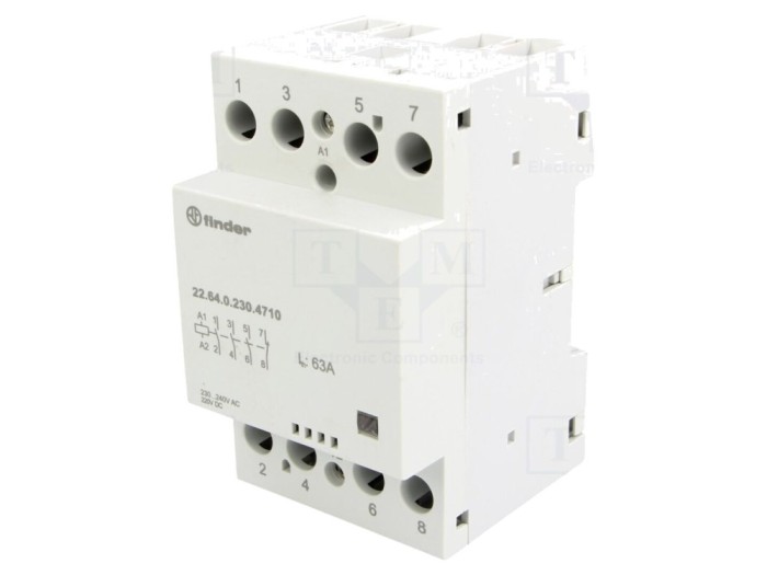 Contactor 4P 63A 230V AC/DC
