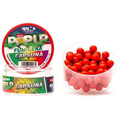 Pop Up Fumigena Senzor Planet, Capsuna, 6mm, 15g foto