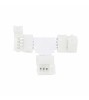 Conector T 10mm benzi LED RGB SMD5050 5630 fara lipire 4 canale