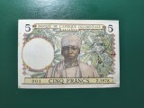 AFRICA OCCIDENTALĂ FRANCEZA 5 FRANCI 1938 SUPERBĂ