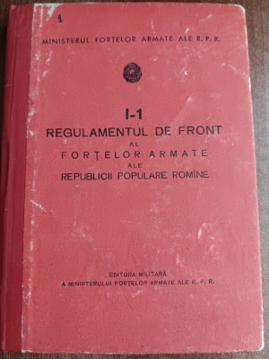 myh 112 - Regulament militar - de front - ed 1961 - piesa de colectie foto