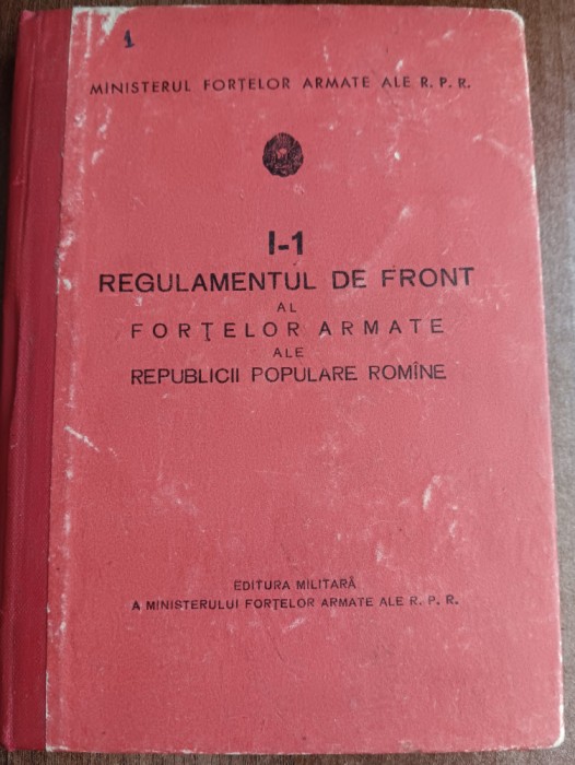 myh 112 - Regulament militar - de front - ed 1961 - piesa de colectie