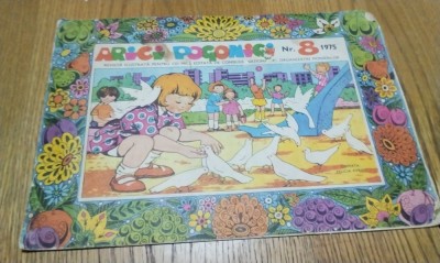 ARICI POGONICI Nr. 8, 1975 - Revista Ilustrata pentru cei mici - LIVIA RUSZ (desene) - Consiliul National al Organizatiei Pionerilor, 12 p. foto