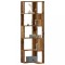 Gossi biblioteca 5 niveluri lemn vechi 50x50x179cm lemn prelucrat