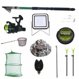 Set lanseta eastshark de 2.4m, mulineta CB340, fir, montura, proiector solar