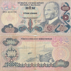 1979 ( 17 XII ), 1.000 turkish lira ( P-191a.2 ) - Turcia