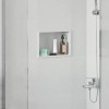 Nisă de Duș Alb 30 x 20 x 9.5 cm Oţel inoxidabil