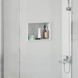 Cumpara ieftin Nisă de Duș Alb 30 x 20 x 9.5 cm Oţel inoxidabil
