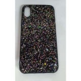 Husa de protectie pentru apple iphone x/xs sparkling glitter tpu negru, Flippy