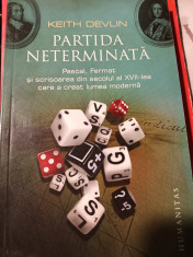 PARTIDA NETERMINATA - KEITH DEVLIN, HUMANITAS,2010,157 PAG foto