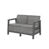 Curver Scandi linea 2 seater gradina canapea grafit-cool gri