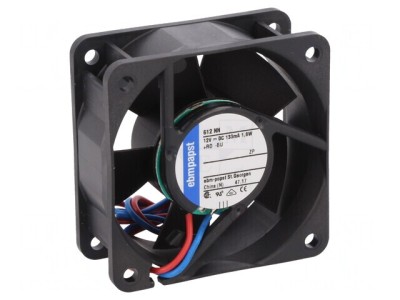 Ventilator axial 12V DC 60x60x25mm 42m3/h 35dBA cu bilă foto