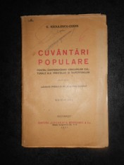 C. RADULESCU-CODIN - CUVANTARI POPULARE (1927, lipsa pagina de titlu) foto