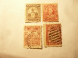4 Timbre Newfoundland Canada colonie britanica : 2c 1910,1911 ,3c 1923 ,2c 1928, Stampilat