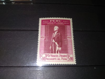 TIMBRE PERU 1957 foto