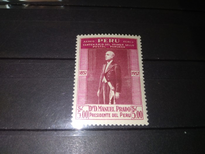 TIMBRE PERU 1957