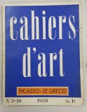 CAHIERS D&#039; ART, NR 3 - 10, 1938