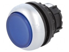 Comutator apăsare 22mm albastru 2 poziții