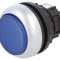 Comutator apăsare 22mm albastru 2 poziții
