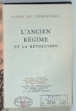 L ' ANCIEN REGIME ET LA REVOLUTION par ALEXIS DE TOCQUEVILLE , 1960