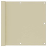 Cumpara ieftin Paravan de balcon, crem, 90x500 cm, tesatura oxford