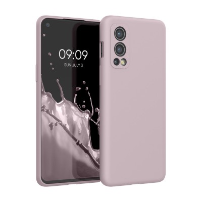 Husa Kwmobile pentru OnePlus Nord 2 5G, Silicon, Mov, 56070.236 foto