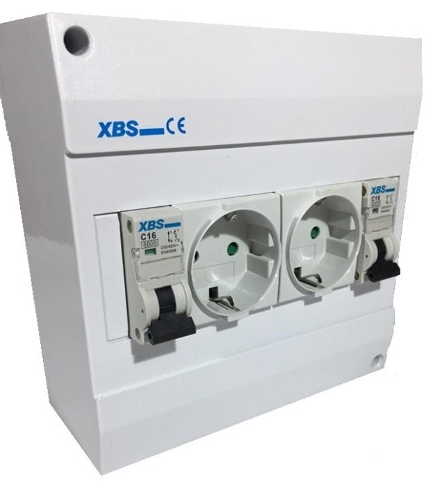 Prize aplicate schuko, cu protectie copii si doua sigurante 1 pol 16A IP20