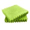 Set 10 Piese Covor tip Puzzle, Flippy, Spuma EVA, Pufos, 30 x 30 x 1 cm, Verde