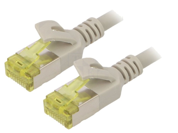 Cablul Patch U/FTP Cat6a Ecranat 0.5m Gri