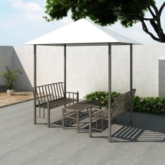 vidaXL Pavilion de gradina cu masa ?i banci 2,5x1,5x2,4 m foto