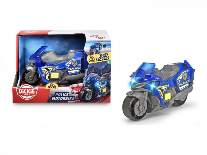 DICKIE MOTOCICLETA DE POLITIE 15CM SuperHeroes ToysZone