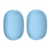 Set 2 huse kwmobile pentru Apple Airpods Max, Silicon, Albastru, 59582.23