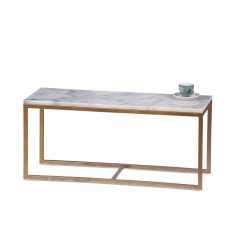 Masuta marmura fier auriu 58 x 38 x 34 cm