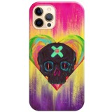 Husa compatibila cu Apple iPhone 13 Pro Max model Skull Art, Silicon, TPU, Viceversa, Transparent, Carcasa
