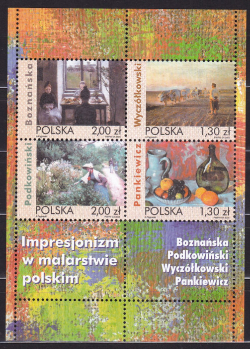 POLONIA 2005 PICTURA IMPRESIONISM BLOC MNH