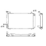 Radiator racire Nissan Sunny (B12/N13), 06.1986-06.1990, Motorizare 1, 7 D 40kw Diesel, cutie Manuala, dimensiune 587x348x32mm, Cu lipire fagure prin, Rapid