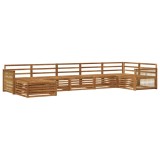 vidaXL Set de canapele de exterior 7 pcs natural 3383627