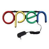 Cumpara ieftin Reclama luminoasa LED neon cu mesaj Open