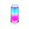 Boxa portabila RGB 360 LED Pulse 5, Emeszon &reg;, Subwoofer 20W, Bluetooth 4.0, IPX6, Type C, Slot card Micro SD, Jack, alb